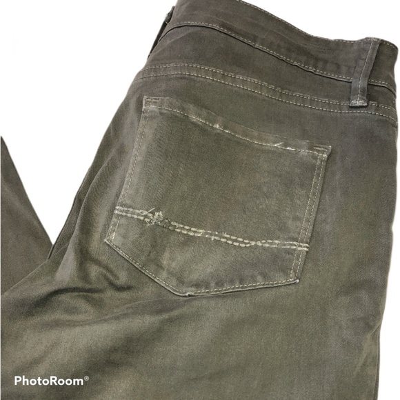 NYDJ Skinny Olive Green Jeans 6P - Picture 2 of 6